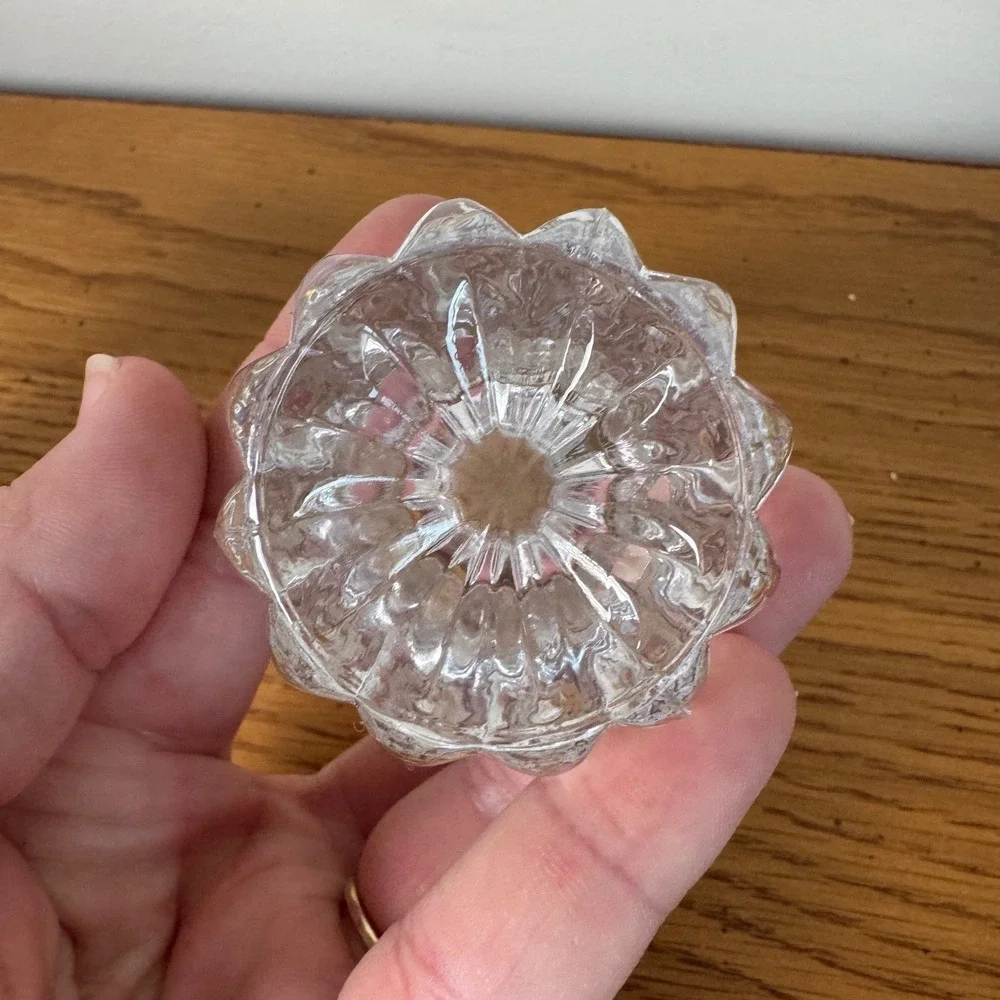Princess House Made by Fostoria 24% Lead Crystal Bud Vases‎ Set of 2